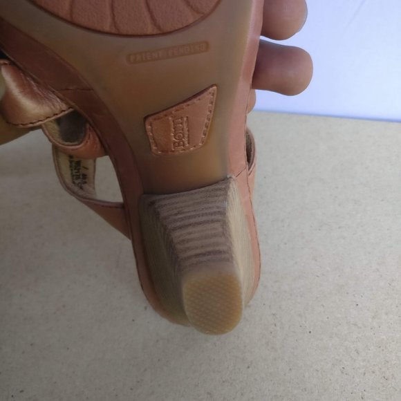 LeatherSandal BORN handcrafted 100%Leather Padded soft Heeled mule 9us/7uk - Picture 7 of 12